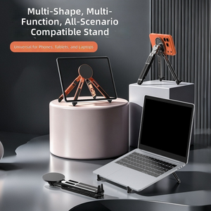 Laptop Stand - Portable Tablet Riser <strong>iPad</strong> Desk <strong>Mount</strong>, Foldable Laptop Stand Magnetic Phone Holder Portable Tablet Desk Stand - Product Image 6