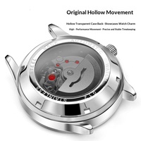 Montre à quartz pour homme Aili Feida 027, acier inoxydable, verre minéral renforcé, cadran lumineux, 30 m d'étanchéité