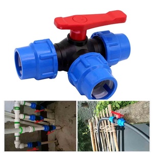 Raccord en T en MDPE de 25 mm pour vanne à boisseau sphérique à 3 voies – Vanne d'arrêt en plastique en forme de T - Product Image 6
