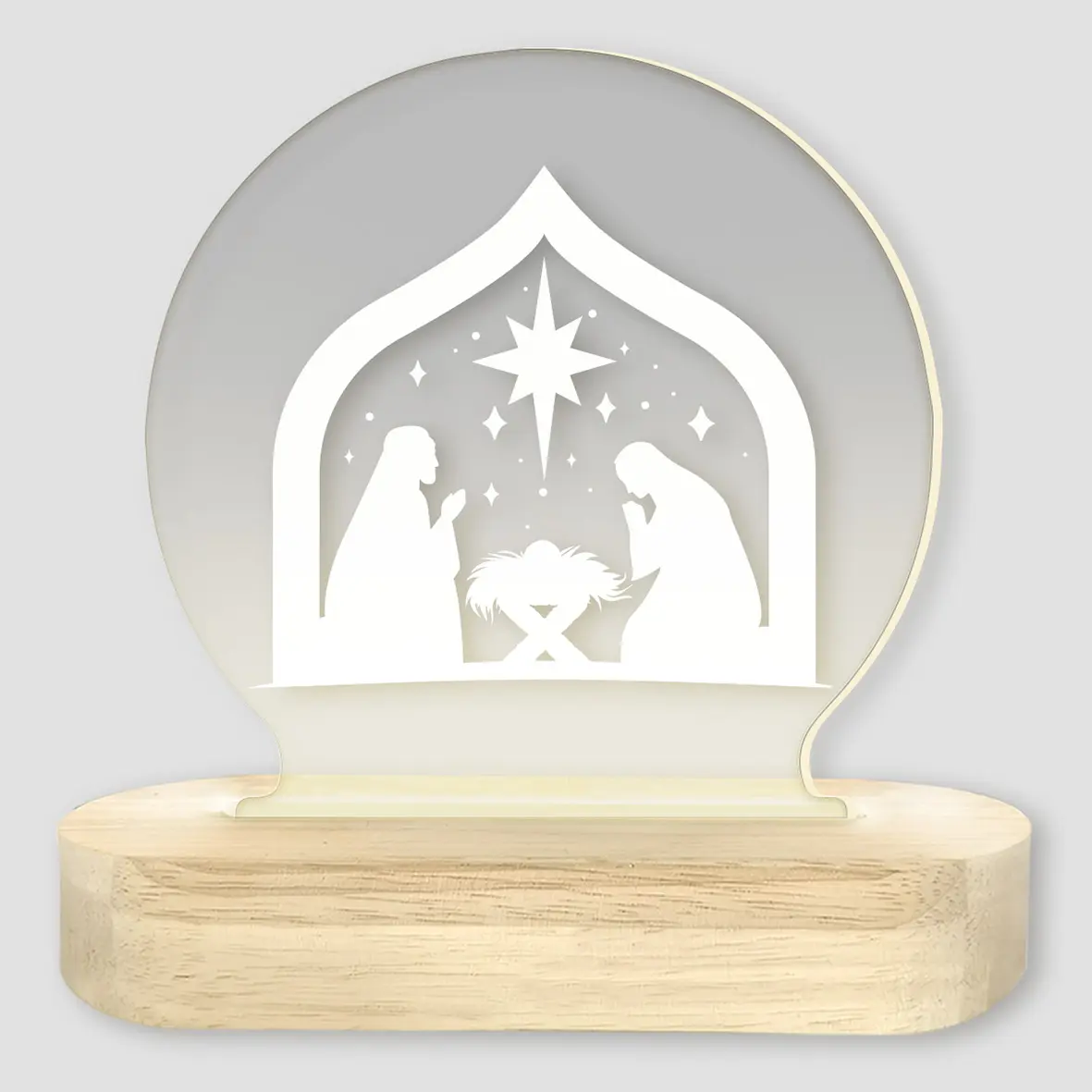 Acryl Transparant Notitiebord Prikbord Tafelblad Led Mini Nachtlampje Home Memo Desktop Decoracion De Navidad