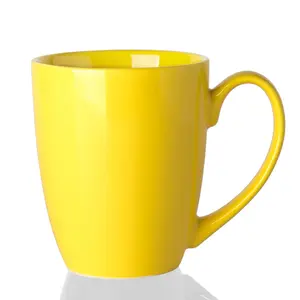 Produttore all'ingrosso personalizzato colorato 15oz grande tazza di ceramica tazza di caffè in ceramica con logo di stampa