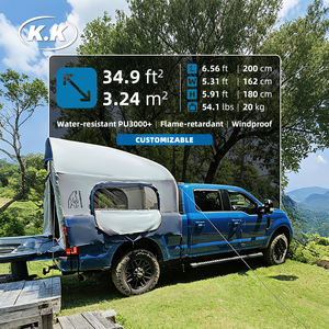 Kawagebo <span class=keywords><strong>Kamp</strong></span> (KK) 6.6' X 5.3' Gonflable 3.2 ㎡   Tente de camping multifonctionnelle en tissu Oxford pour coffre de voiture - Product Image 1