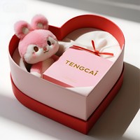 Boîte d'expédition en forme de cœur pour la Saint-Valentin en gros - Boîte rigide personnalisable avec gaufrage, laminage mat, recyclable et biodégradable