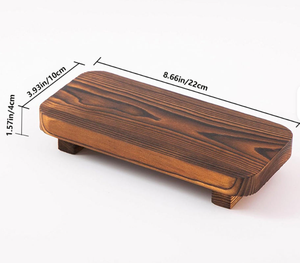 Banc de rangement surélevé multifonction <span class=keywords><strong>en</strong></span> <span class=keywords><strong>bois</strong></span> massif, base <span class=keywords><strong>rectangulaire</strong></span> classique <span class=keywords><strong>en</strong></span> <span class=keywords><strong>bois</strong></span> pour exposition de plantes, rangement de produits de soin et bijoux sur le bureau - Product Image 6