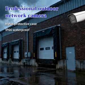 Caméra de sécurité Bullet POE 4MP, étanche IP66, caméra IP extérieure, double lumière, vision nocturne couleur, H.265, caméra de surveillance CCTV - Product Image 4