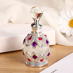 Frasco de Perfume de Aleación Metálica Antigua Única de 15ml, Popular en Dubái, con Grabado y Gotero de Vidrio <span class=keywords><strong>DB</strong></span> - Product Image 5