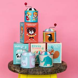 Carillon in Metallo a Manovella Personalizzato Giostra Musicale per Bambini Scatola di Latta Musicale Cartoon Regalo per le Festività - Product Image 6