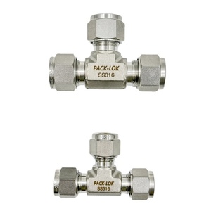 Geschmiedetes Kompressionsrohrfitting 316 Edelstahl NPT Gleichmäßiges T-Stück mit Sechskantkopf - Product Image 6