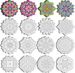 Affiches <span class=keywords><strong>de</strong></span> <span class=keywords><strong>coloriage</strong></span> inspirantes et positives pour adultes – <span class=keywords><strong>Mandala</strong></span> – Feuilles d'affiches – Décorations murales – Cadeau – Activité artistique et artisanale - Product Image 2