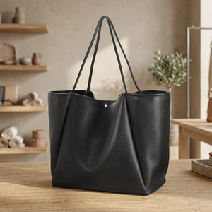 Bolso de Mano con Correa Cruzada y Cierre de Cremallera, de Cuero Genuino, Ligero y Duradero, Diseño de Moda de Lujo, BS INTERNATIONAL, el Más Vendido - Product Image 2