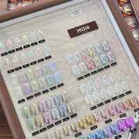 Poudre Effet Miroir Magique MDN 48 Couleurs, Poudre Aurore Nouveauté 2025, Sensation Métallique Ultra Tendance, Article Phare pour Salons de Manucure, Kit Nail Art en Gros
