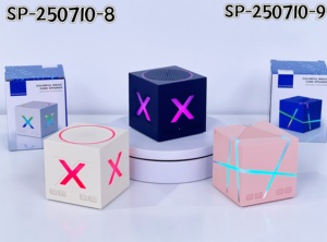 RGB <span class=keywords><strong>Cube</strong></span> Bluetooth Loa 6W Di Động Âm Thanh Không Dây Hộp Với TF Khe Cắm Thẻ FM Đài Phát Thanh TWS AUX Đèn LED Đầy Màu Sắc <span class=keywords><strong>Mini</strong></span> Âm Thanh Hộp - Product Image 5