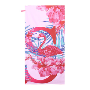Rectángulo de Navidad Flamingo Impreso Microfibra Torre de <span class=keywords><strong>playa</strong></span> Súper absorbente de agua y sin arena Reciclado para uso en la natación Todas las estaciones - Product Image 2