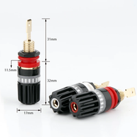 Connecteur de borne de haut-parleur en laiton pour amplificateur audiophile, adaptateur de connecteur audio jack banane