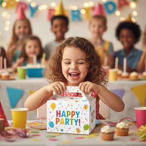 Thân thiện với môi tông trẻ em bữa ăn hộp với xử lý cho bữa tiệc sinh nhật đồ ăn nhẹ sự kiện trường học và nhà hàng takeout bao bì - Product Image 3