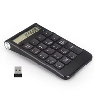 Mini teclado numérico inalámbrico de 2,4 GHz, teclado digital de 18 teclas para contabilidad, portátil, tabletas
