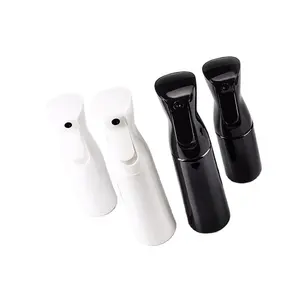 New Product 200ml 300ml 500ml White Continuous PET Mist Hair Spray Barber Bottle Reusable Spray Bottle