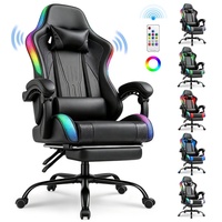 Chaise de jeu lumineuse Rgb, chaise d'ordinateur multifonction, chaise de course douce pour adultes, chaise ergonomique pour Esports, Service après-vente