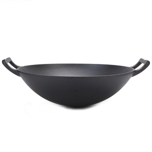 <span class=keywords><strong>Wok</strong></span> Tradicional <span class=keywords><strong>Chino</strong></span> de Hierro Fundido <span class=keywords><strong>Grande</strong></span>, Pre-Sazonado y Antiadherente, en Venta - Product Image 4
