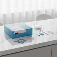 Boîte en carton magnétique transparente à 11 compartiments pour aligneurs dentaires avec logo personnalisé |   Organisateur d'aligneurs orthodontiques à phases divisées