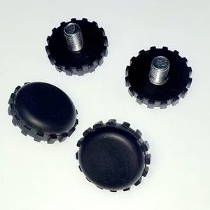 <b>Adjustable</b> Feet Pads M8x10 Black Plastic For <b>Tables</b> Chairs Support <b>Legs</b> - Product Image 5