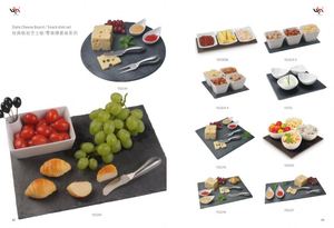 <span class=keywords><strong>Plateau</strong></span> <span class=keywords><strong>en</strong></span> <span class=keywords><strong>ardoise</strong></span> noire naturelle Coffret cadeau pour apéritif <span class=keywords><strong>Plateau</strong></span> de service à tapas Mini cuillères à apéritif Plats sur <span class=keywords><strong>ardoise</strong></span> - Product Image 3