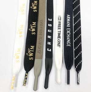 Shengqier Corde tressée de bonne qualité Cordons en polyester plats pour vêtements Cordons de serrage avec extrémités en silicone - Product Image 3