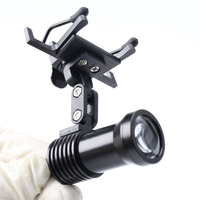 Phare chirurgical filaire 5W avec clip de filtre jaune sur loupe dentaire lampe frontale dentaire