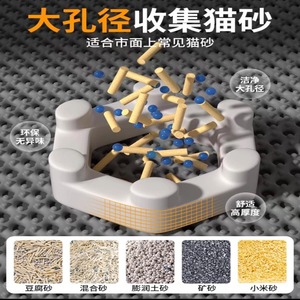 Double Layer Thickened EVA <b>Cat</b> <b>Litter</b> Mat Rectangle Washable Anti Slip Design For <b>Cat</b> <b>Litter</b> Box <b>Cat</b> Supplies - Product Image 4