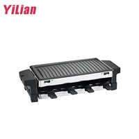Kommerzieller Mini-Elektro-Raclette-Grill, Rauchfrei mit Temperaturregelung für Haushalt und Gewerbe, Tischgrill für Koreanisches und Japanisches Rindfleisch