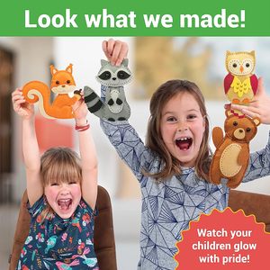 Kit de couture Perfect Kraft : Créez vos propres animaux en feutre – Kit d'artisanat pour débutants, ensemble créatif et éducatif pour enfants - Product Image 6