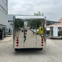 Chariot mobile de restauration populaire en acier inoxydable pour hot-dogs, frites, chocolat et desserts, idéal pour le camping et l'extérieur, à vendre en Allemagne
