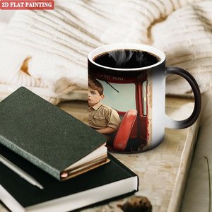 Heat Activated <b>Ceramic</b> <b>Mug</b> 11oz Frosted Black Custom Print Color Shift Cup - Product Image 3