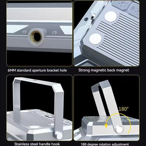 Lampe de travail portable rechargeable à LED haute puissance, étanche, lumière de recherche, émission blanc froid, pour extérieur et urgence - Product Image 2