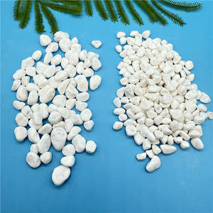 Las mejores piedras de guijarros de jardín Tumble White Stone para rodar Snow White Pebble Cobble Stone de Nanjing Oferta Precio con descuento - Product Image 1