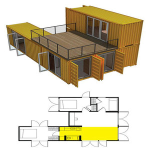 Maison préfabriquée <span class=keywords><strong>de</strong></span> luxe en conteneur pour usage hôtelier, design moderne avec garantie - Product Image 4