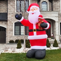 Grand Père Noël gonflable et bonhomme de neige pour la décoration de la maison Produit gonflable publicitaire