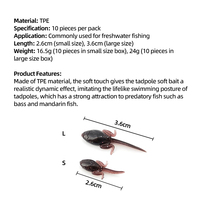 Appât souple réaliste en TPE S/L pour la pêche au leurre et à la mouche, appât souple pour loche sauvage, outils et accessoires de pêche