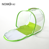 Accesorios para reptiles NOMOY PET, nueva bolsa de mariposa de jaula de insectos de plástico portátil transparente, verde, alta, 2017