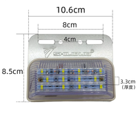 Convient à divers modèles de véhicules, feux latéraux LED 12V pour camions, pièces de camions