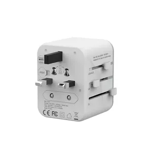 2 Usb Poorten Wall Charger, Elektrische Plug - Type C Een G I F Voor Uk Japan China Eu