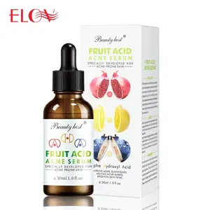 Serum de cuidados com a pele para mulheres, produto de beleza e cosméticos, bom tratamento para cuidados com a pele, 30ml, ácido fruta, anti acne