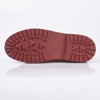 Botas de Lluvia Impermeables para Mujer en Combinación de Colores Rojo y Negro, Parte Superior de Goma y Forro Interior de Neopreno