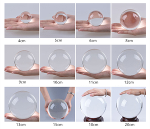 Esferas de <span class=keywords><strong>Cristal</strong></span> Transparente K9, Bola de <span class=keywords><strong>Cristal</strong></span> Mágica, 30-200mm, Adorno Esférico Transparente para Decoración - Product Image 3