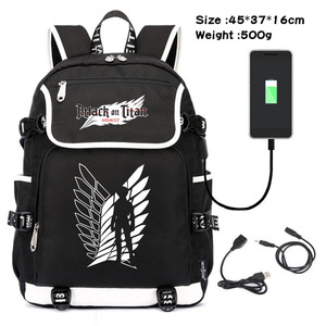 Mochila Escolar de Anime, para Mujer y Hombre, Casual, de Viaje, para Exteriores, con Diseño de <span class=keywords><strong>Ataque</strong></span> <span class=keywords><strong>a</strong></span> <span class=keywords><strong>los</strong></span> <span class=keywords><strong>Titanes</strong></span> - Product Image 4