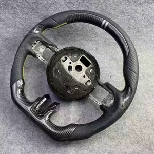 Volante de coche, volante de fibra de carbono personalizado para <span class=keywords><strong>Ford</strong></span> <span class=keywords><strong>Mustang</strong></span> GT 2015 2016 2017 2018 2019 2020 2021 2022 - Product Image 5