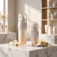 Emballage cosmétique, flacon pompe sans air, 15 ml, 30 ml, 50 ml, couleur personnalisée, distributeur de lotion de soin de la peau de luxe avec logo personnalisé