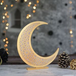 Regalo Islámico, Gran Luna Creciente de Madera para Decoración de Ramadán y Eid - Product Image 3