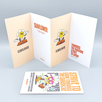 Échantillons gratuits Impression de brochures Dépliants de luxe à 4 volets Livret de brochures personnalisé Manuel d'instructions Impression dépliant Impression pliée