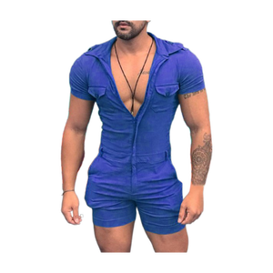 <span class=keywords><strong>Tuta</strong></span> Sportiva Estiva da <span class=keywords><strong>Uomo</strong></span>, Aderente con Zip, Casual e Sportiva - Product Image 4